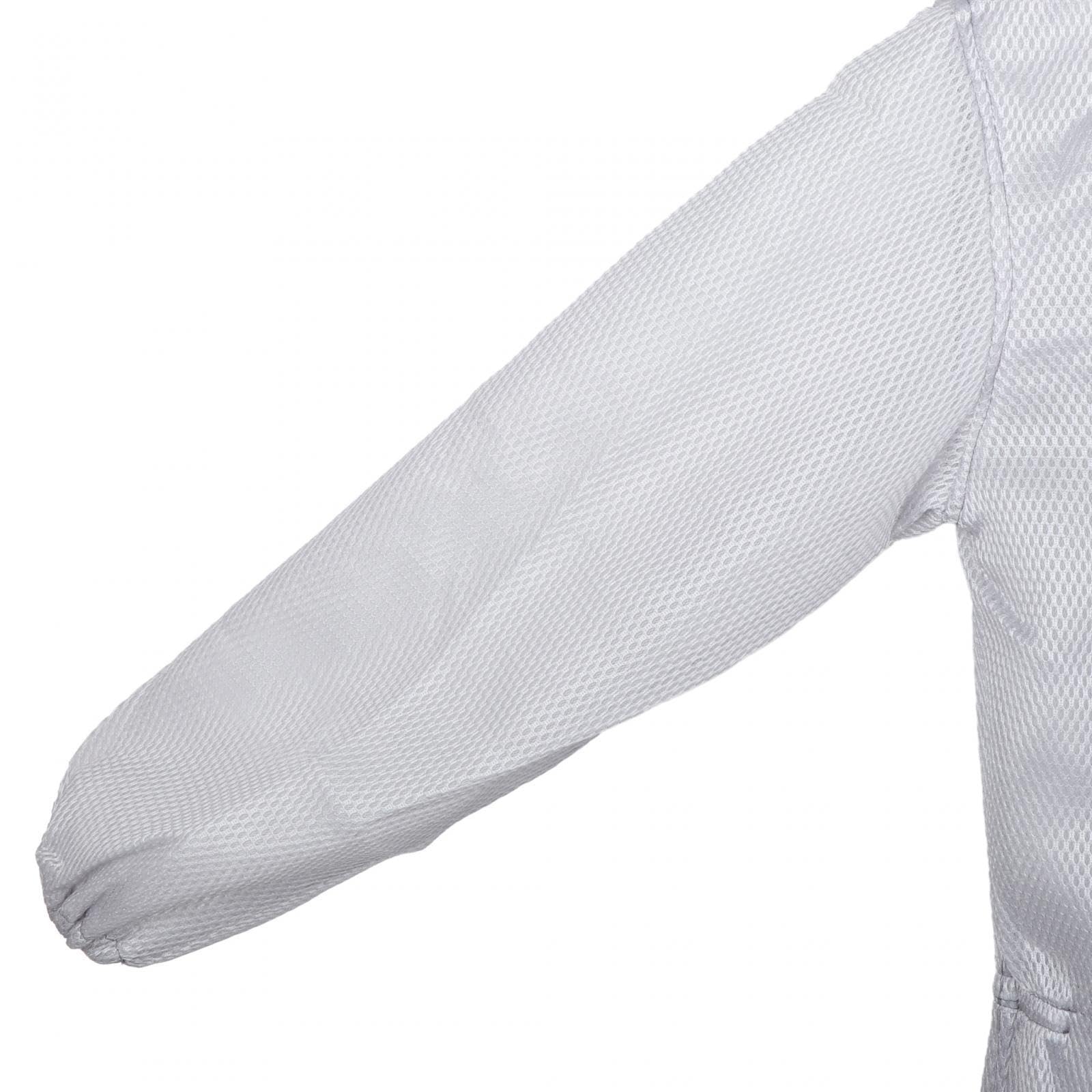 Fenteer Traje de Apicultura Ventilado para Apicultor, Ropa Protectora Gris, Traje de Apicultor Ventilado de Manga Larga, Traje de Apicultor Ventilado, XXL 176 a 185cm
