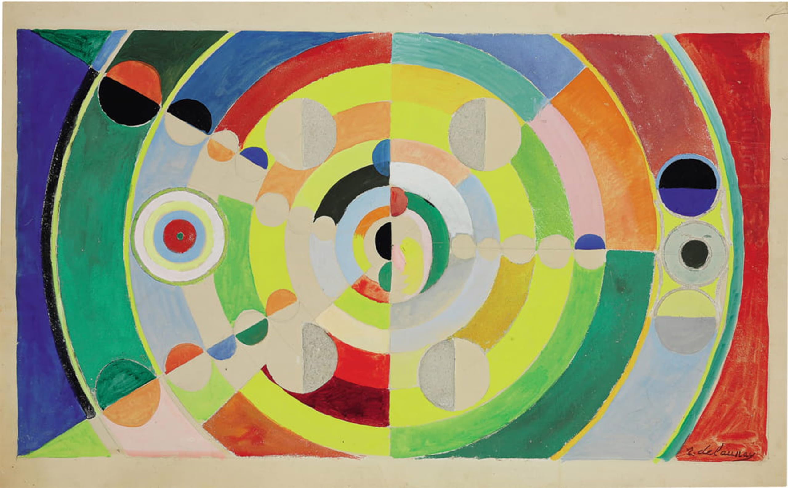 SERENDIPITP Vintage Wall Art Canvas Nordic Poster Canvas Print Picture Relief disques by Robert Delaunay Wall Art Poster for Home Decor 60x90cm