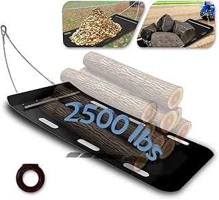 Yard Drag Sled, 1/8" Thickened HDPE, Upgraded Heavy Yard Drag Sled, Suitable for Hauling Various Heavy Items,Yard Debris,Lumber, Construction Materials