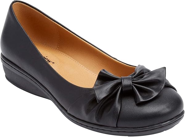 Comfortview Womens Wide Width The Pamela Slip-On Flat