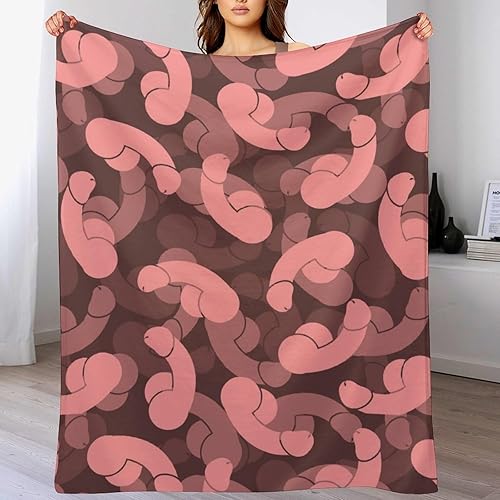 Miniatura 5 de Manta de franela con estampado suave para el pene, manta para sofá cama, para mujeres y hombres, regalo