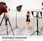 Moniteur portable OLED ViewSonic VP16-OLED 15,6 po 1080p avec USB C alimenté 40W à double sens, Validé Pantone, Calibré en usine, Support ergonomique intégré avec couverture de protection, Noir