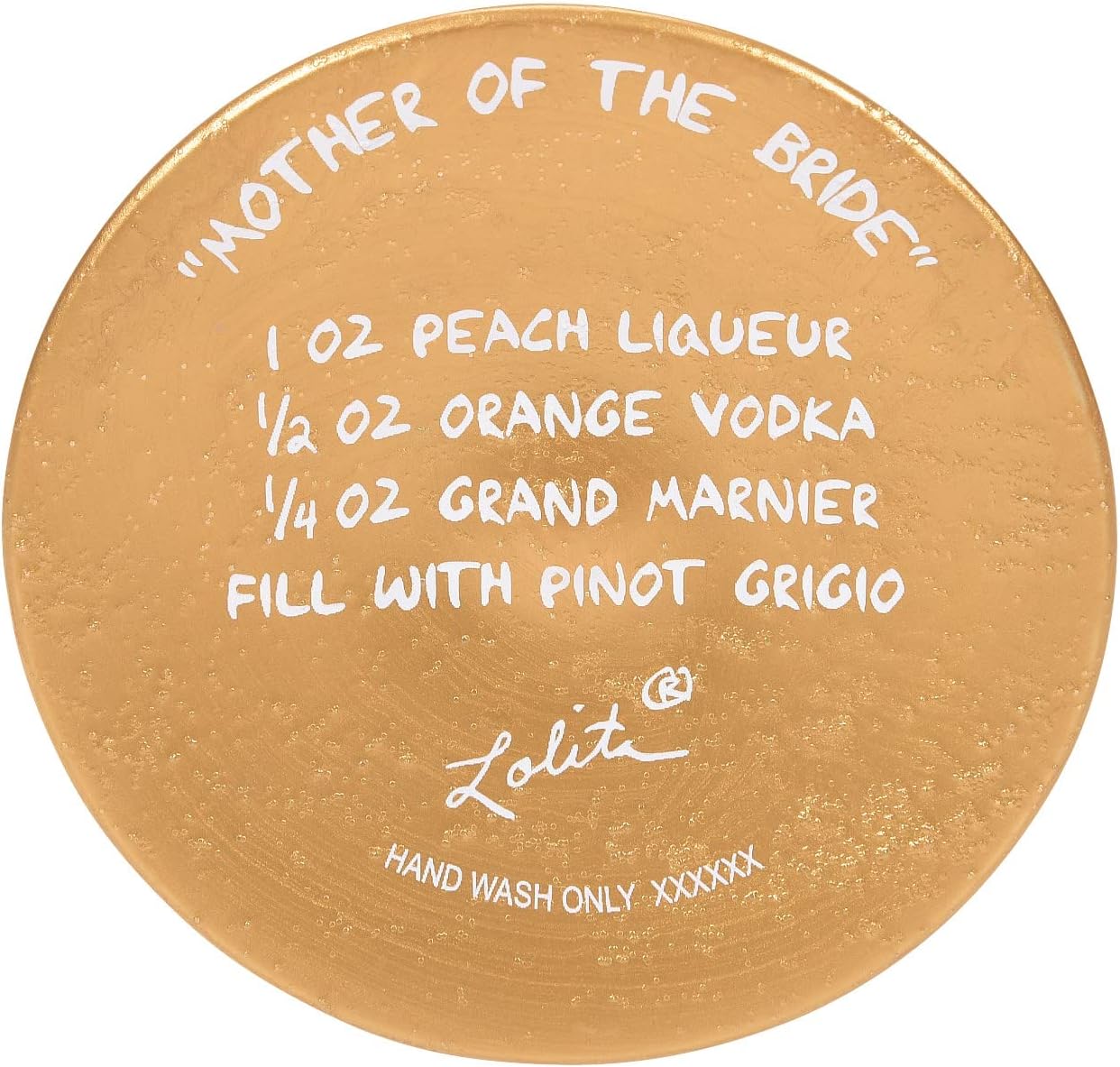 Enesco Designs by Lolita Wedding Mother of The Bride Hand-Painted Artisan Wine Glass, 15 Ounce, Multicolor