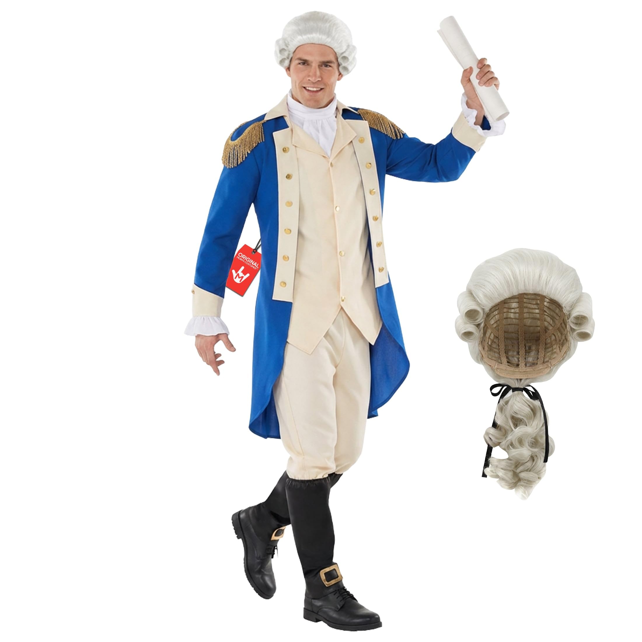 Morph George Washington Costume Blue