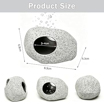 Fish Tank Decorations - 2 Pcs Ceramic Aquarium Cave for Betta and Shrimp