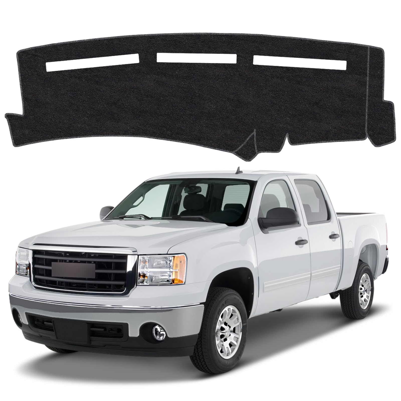 Dash Cover Mat for Chevy Chevrolet Silverado/GMC Sierra 1500 2500 3500 HD 1999-2006 Non-Slip Dashboard Cover Mat for GMC Yukon/Yukon XL/Chevy Suburban Tahoe Avalanche 2000-2006 Protector Accessories