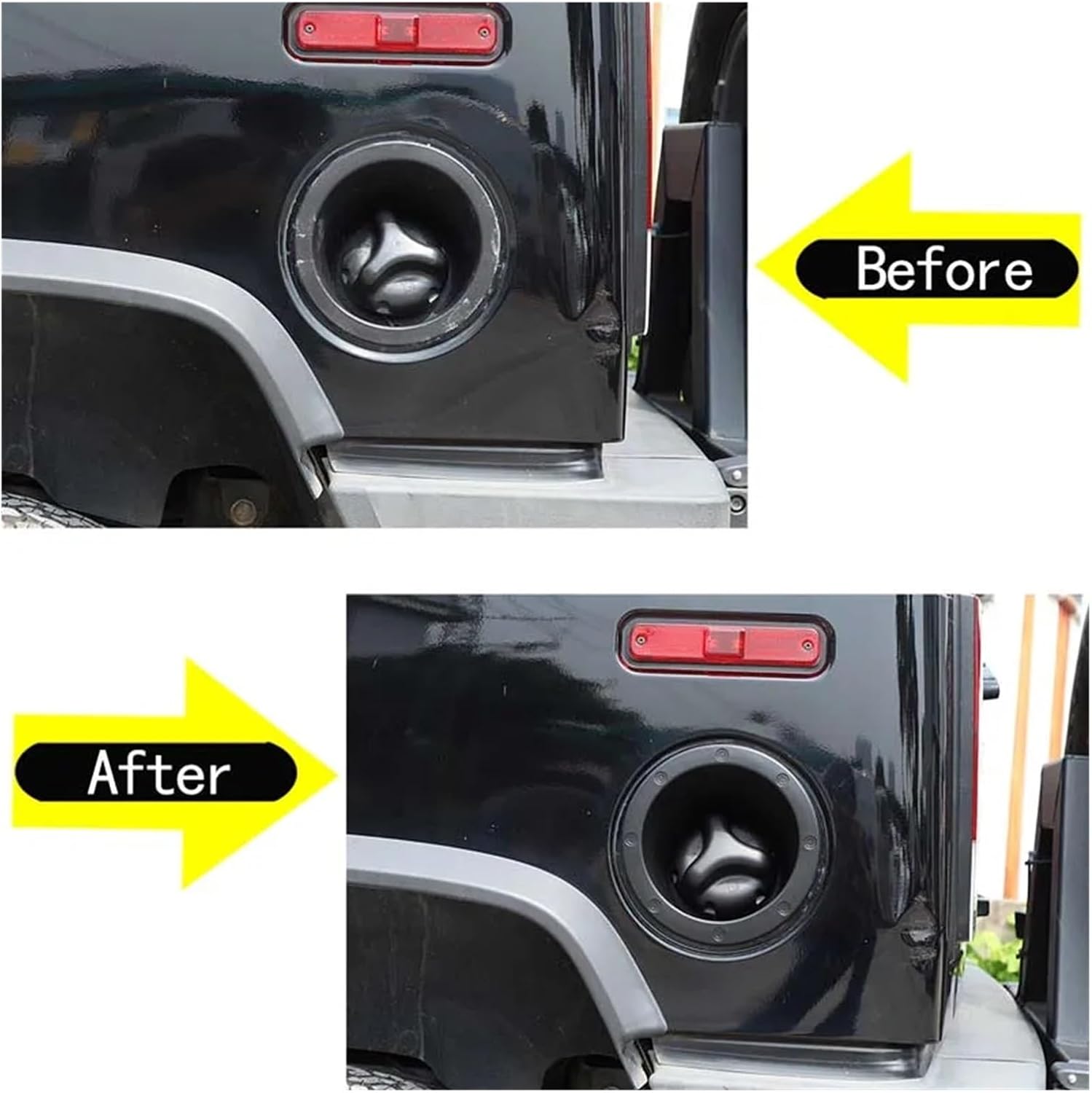 ABS Car Fuel Door Gas Tank Cover Fuel Tank Cap Trims Compatible Compatible for Hummer H2 2003 2004 2005 2006 2007 2008 2009 Car Styling Accessories(Silver)