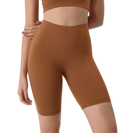 ODODOS ODLIFT Compression Shorts for Women, 6" / 8" High Waist Workout Biker Shorts with Inner Pocket
