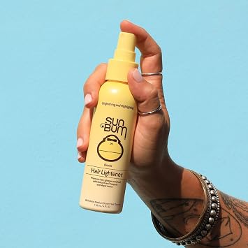 Sun Bum Blonde Formula Hair Lightener Spray, Sunscreen Face Lotion SPF 50, Vitamin E, Vegan, Reef Safe, Moisturizing, 4 oz, 3 oz