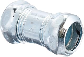 RACO 2922B5 Coupling, Compression, 1/2-Inch Trade Size, EMT, Steel, Uninsulated, 5-Pack,Gray