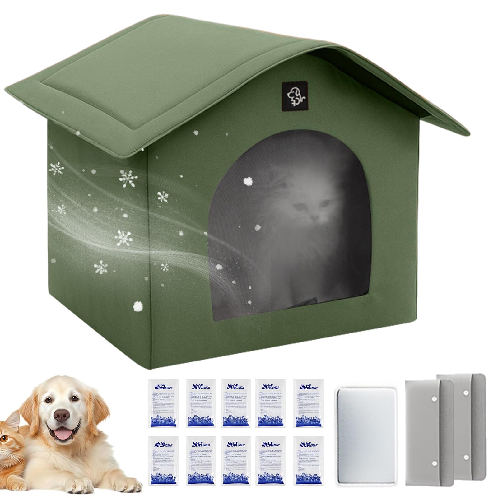 Niche rafraîchissante pour chien abri isotherme portable intérieur extérieur