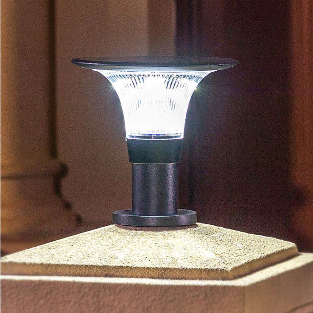Vintage Solar Latarnie kolumnowe, zewnętrzne jasne światła do bram, willi, ogrodów, trawników, wodoodpornych lamp ściennych do domu, słupy na zewnątrz, oświetlenie