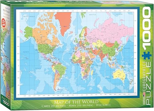 EuroGraphics Modern Map of The World Puzzle 1000 piezas EuroGraphics Modern Map of The World Puzzle 1000 piezas