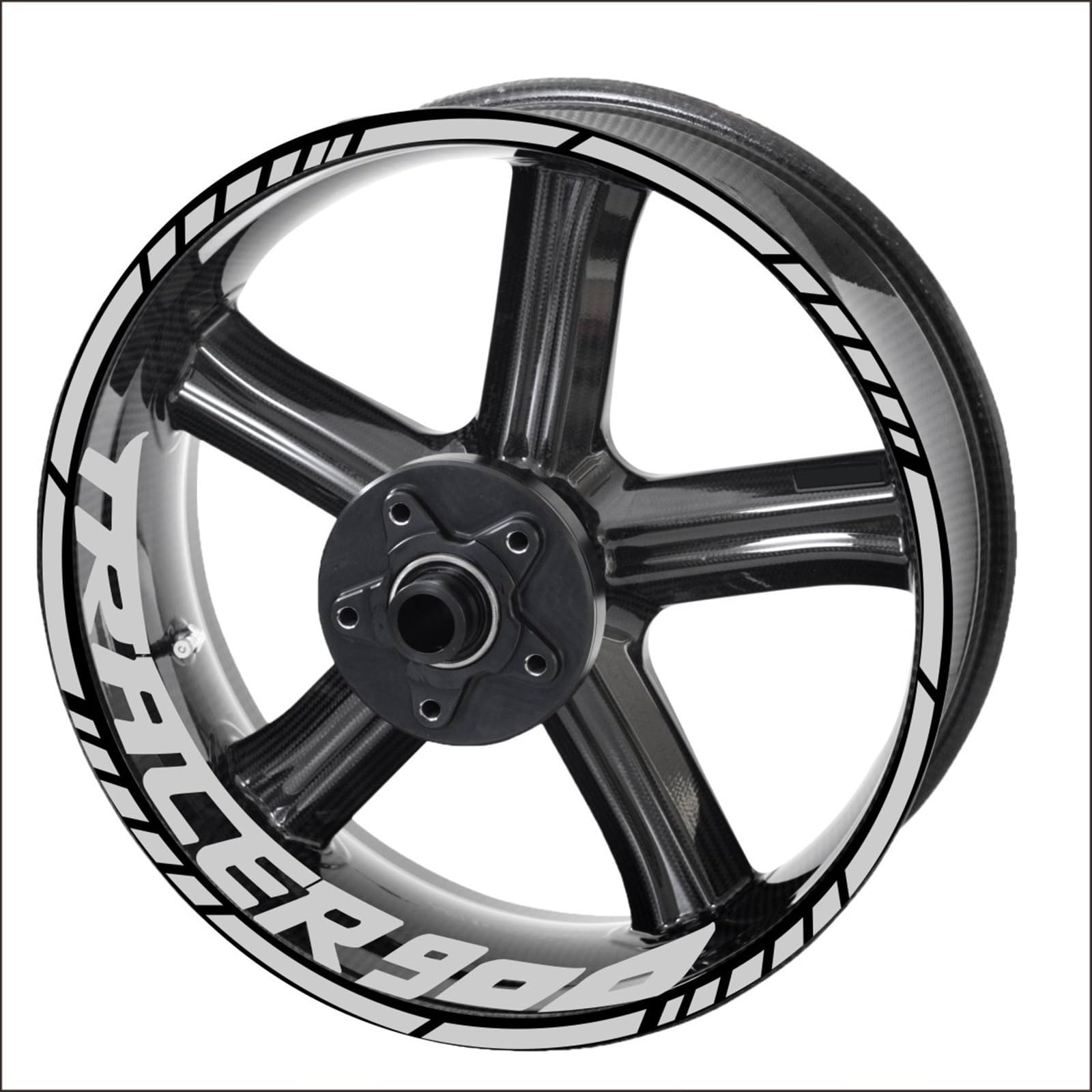 Motorcycle Inner and Outer Wheel Hub Decal for Yamaha Tracer 9 900 700 Gt Decorative Rim Waterproof Stickers Decorative(Color2)