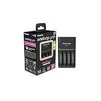 eneloop pro SmartPlus caricabatterie, per 1-4 batterie ricaricabili AA/AAA