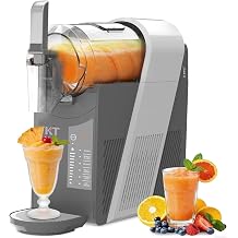 IKT Slushie Machine 6 Preset Programs Self Clean for Home 50 oz Frozen Drink Maker with Rapid Cooling with RapidChill Technology, 5 Preset Programs, No Ice Needed,Silver