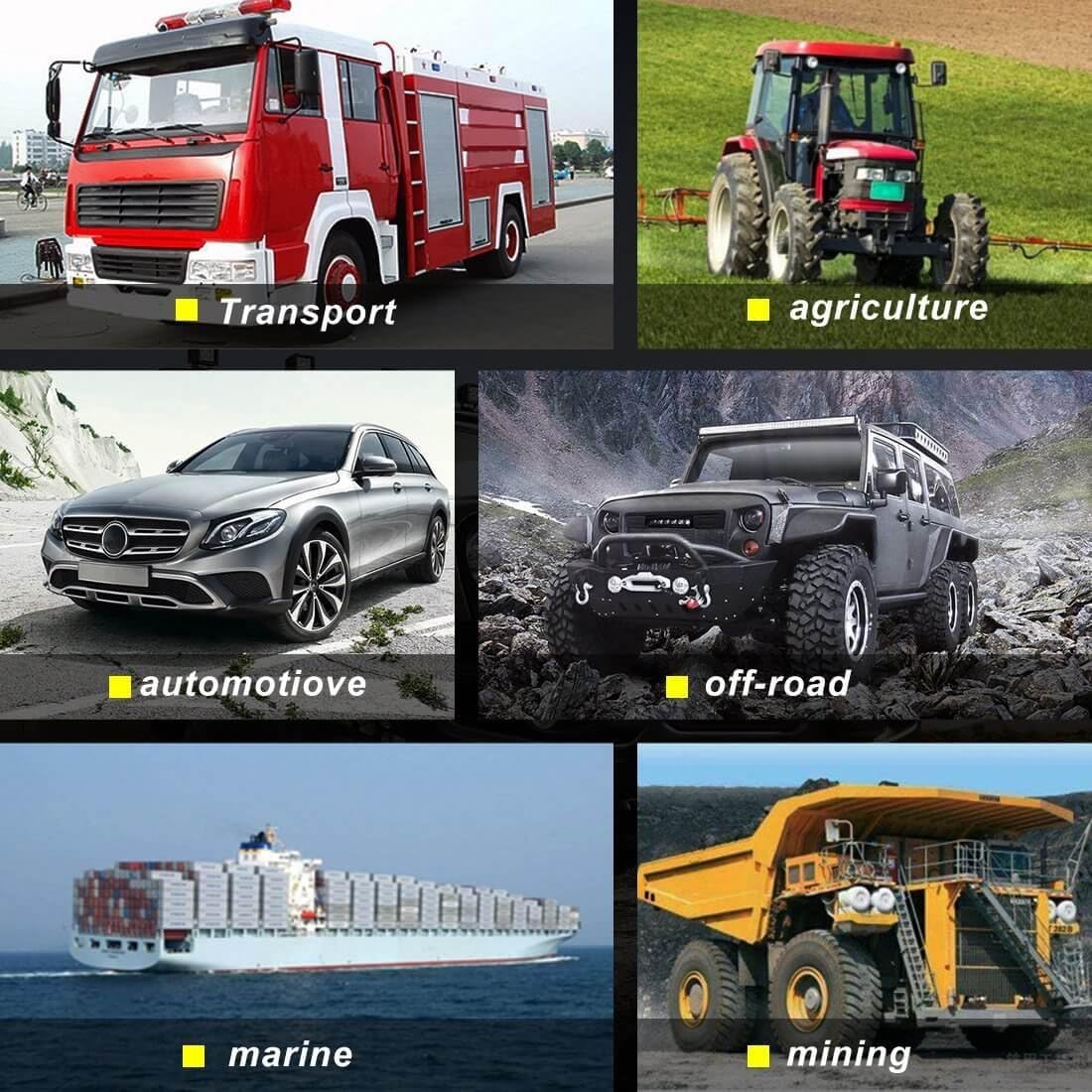 LEMIL 48W 5D LED Work Light Magnetic Light Cigarette Lighter Plug Spot Light Driving Fog Light 12V Work Light Emergency Light for Car Boat Bar SUV ATV Offroad Truck 4x4 Pickup 24V