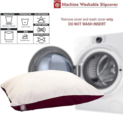 Miniatura 5 de 30 x 40 rectángulo negro Pet perro cama con cubierta lavable extraíble por Majestic Pet Productos Pequeño A mediano, Burgundy
