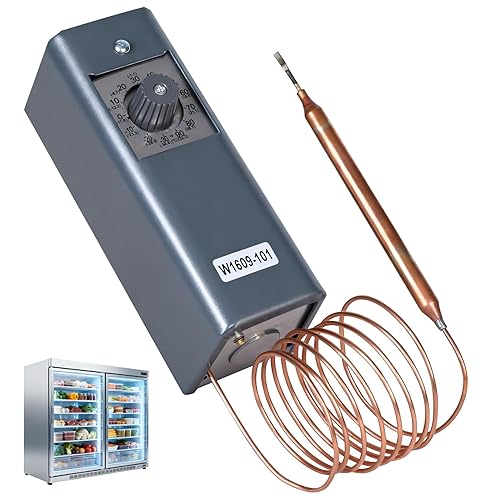 W1609-101 Refrigeration Thermostat Temperature Controller Remote Control Bulb TH-1609, 5FT