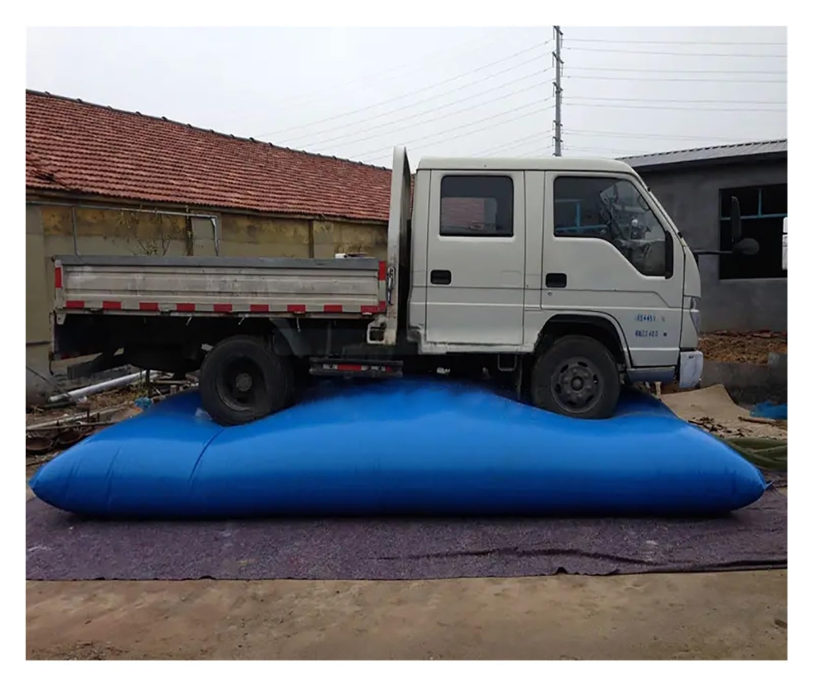 Składany pęcherz na wodę o pojemności 110-20000 l - Trwały zbiornik na wodę z miękkiego PVC(9000L/2377gallon/4.5x2x1m)