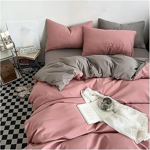 Miniatura 7 de Juego de ropa de cama de tela agradable a la piel, juego de funda de edredón para cama individual, cama doble, muebles de cama King Size Juego de