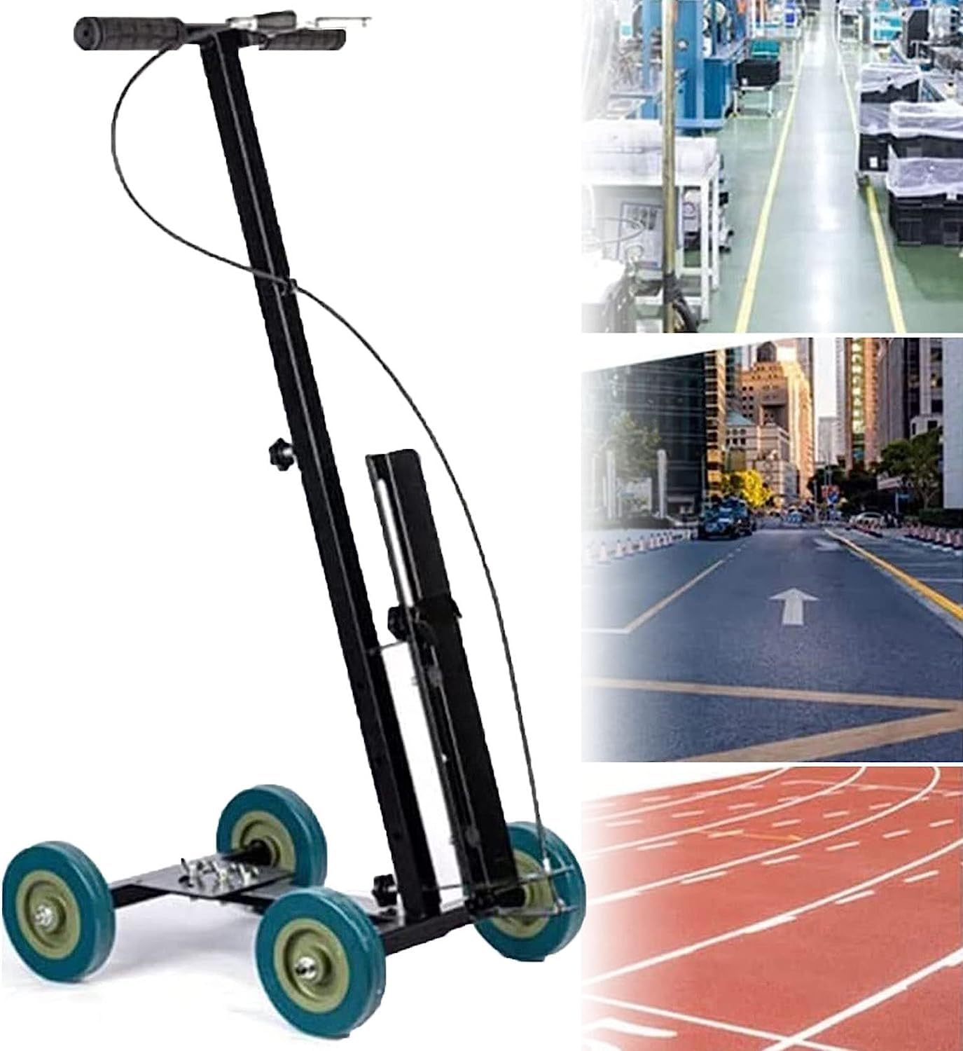 GTHTUHFD Line Striping Machines Line Driveway Marker Machine Road Surface Marking Applicator Grass Floor Marker Spray Paint For School Stadium Factory,