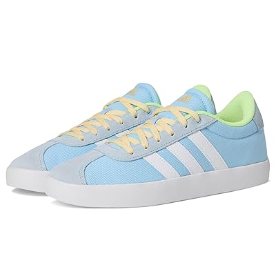 adidas Kids VL Court 3.0 Shoes (Little Kid/Big Kid) Kids Shoes Clear Sky/White/Yellow