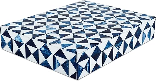 Miniatura 44 de Handicrafts Home Colección Marquet Array - Joyero decorativo hecho a mano para recuerdos, baratijas y decoración del hogar, caja para almacenamiento