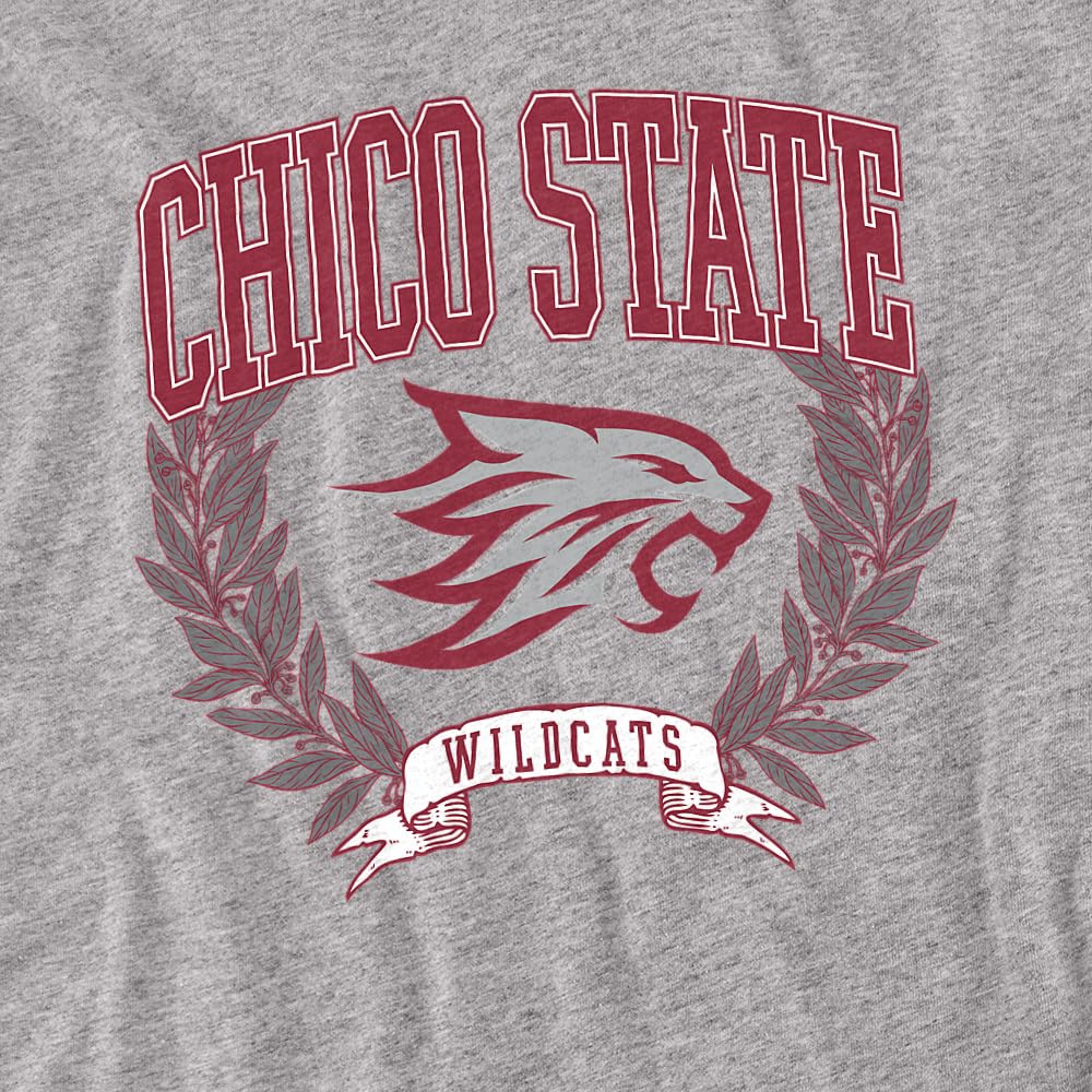 LOGOVISION California State University, Chico Laurels Dark Kids T Shirt (3) for Toddler Boys and Girls, Athletic Heather