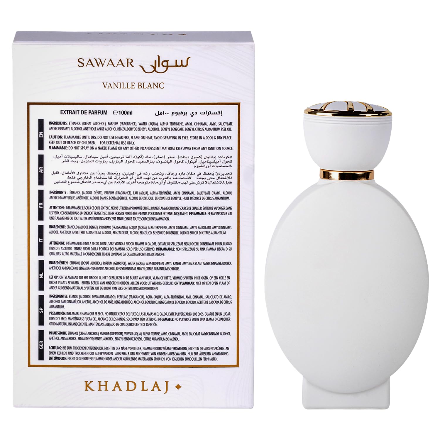 KHADLAJ SAWAAR VANILLE BLANC EDP 100ML : Buy Online at Best Price