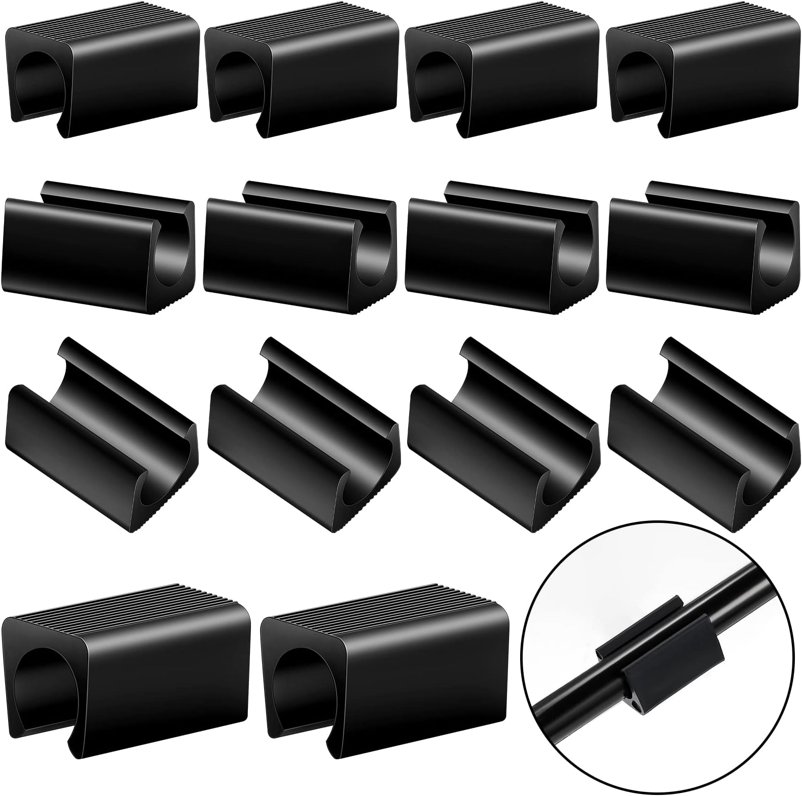 40 PCS 14mm Rectangle Chair Legs Tips Caps NonSlip Leg Tips Plastic