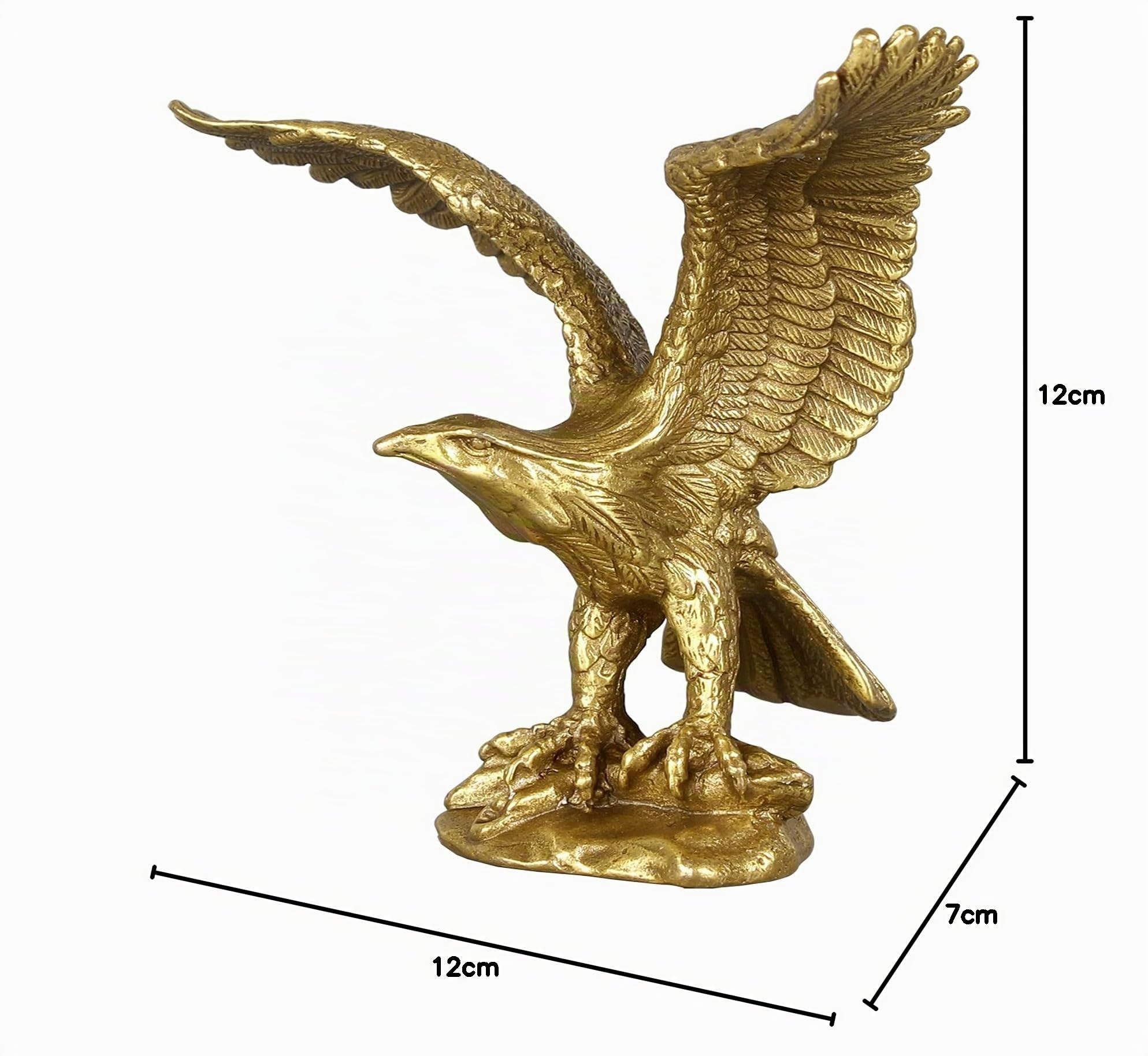Adler Statue Messing Adler Figur Deko Feng Shui Skulptur Tisch Deko Modern