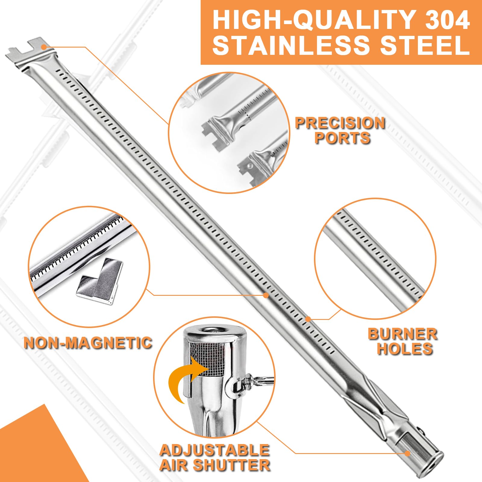 Amazon.com : 67025 Burner Tubes for Weber Spirit 2 Grill Parts GS4