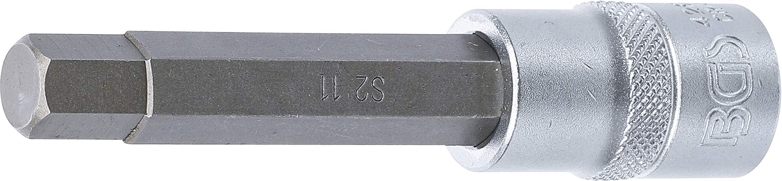 BGS 4266 | Bit Socket | length 100 mm | 12.5 mm (1/2") Drive | internal Hexagon 11 mm