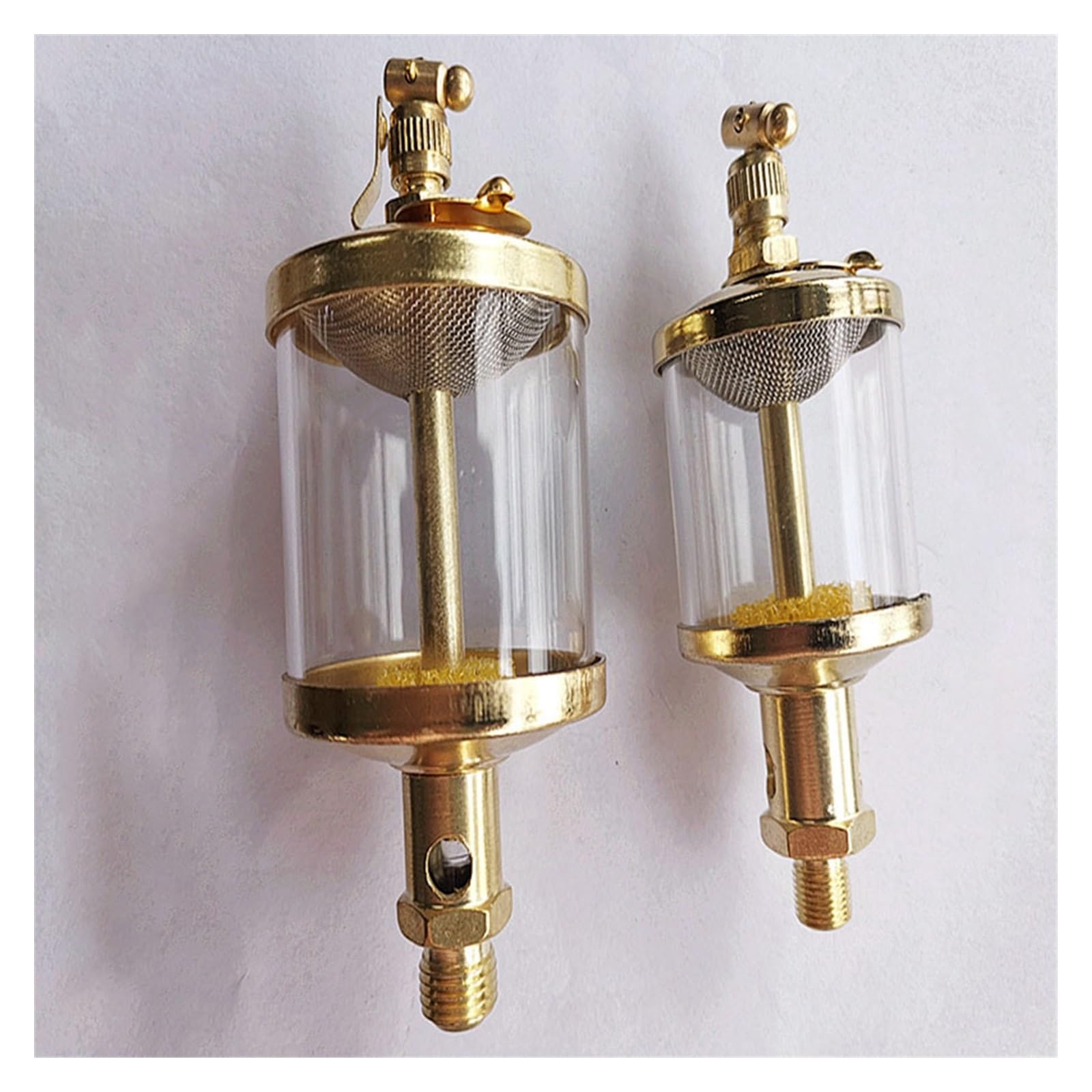 MQXFCZUX 1pc M16x1.5 Male Needle Valve Type Oil Cup 200ML Machine Tool Lathe Mill Sight Gravity Drip Feed Oiler Lubricator