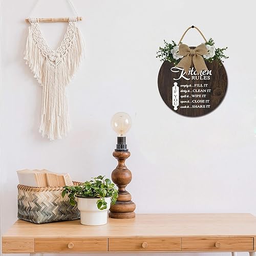 Miniatura 5 de Letrero de reglas de cocina, divertido y rústico, decoración de cocina, decoración de cocina, decoración de cocina, arte de pared de cocina para