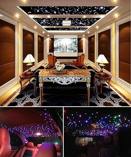 Miniatura 6 de AKEPO - Kit de luz musical RGBW de 16 W, parpadeante, de cabezal doble, fibra óptica, controlada a través de aplicación, para el hogar y el