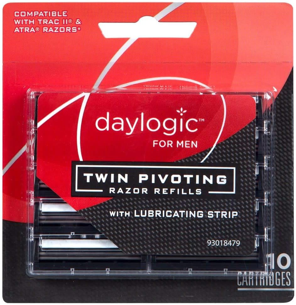 Daylogic Men's Twin Pivoting Razor Refills, 10 Count Amazon.ca