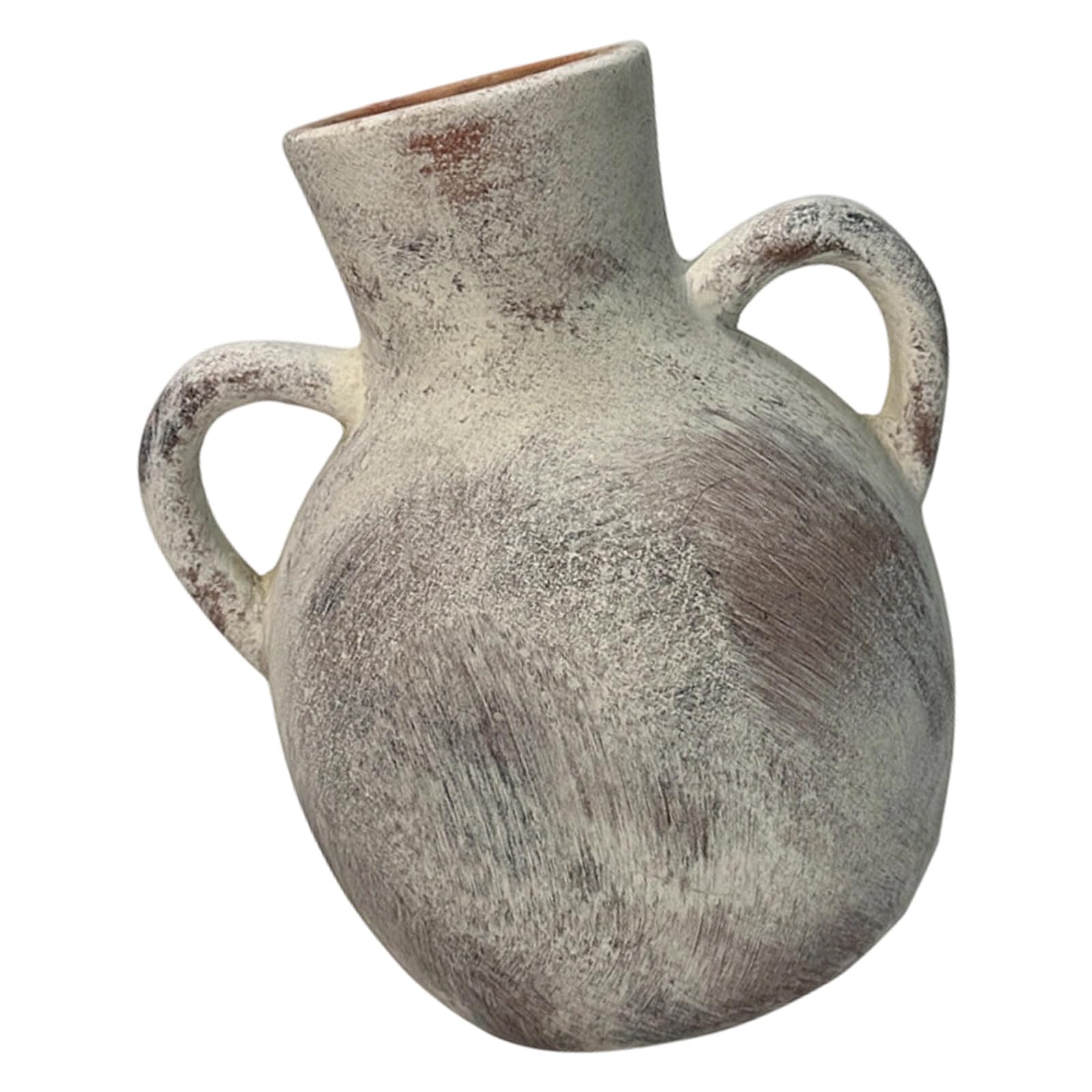 Ljhnba Light Brown Farmhouses Ceramic Flower Vase Pottery Flower Container Table Centerpieces Modern Homes Decors Housewarmings Gift Dried Vase