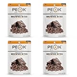 Peak Refuel Fudge Brownie Dessert Bites 4-Pack | Freeze Dried Backpacking and Camping Food | Tasty Trail Treat | High Protein Snack Packs