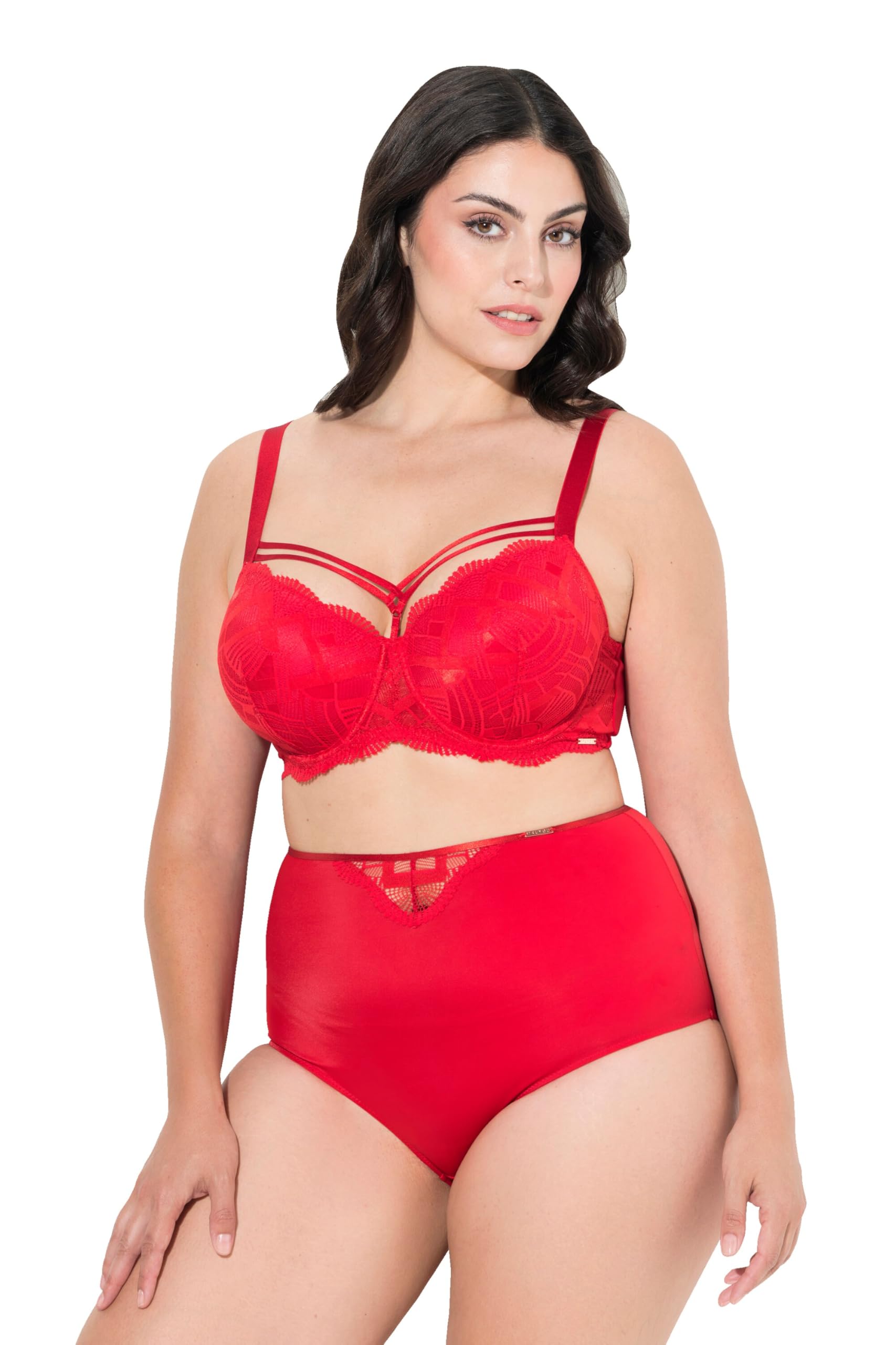 Ulla Popken TruYou by Damen große Größen Übergrößen Plus Size TruYou by Maxislip, Spitze, Zierbänder, Mikrofaser 834431