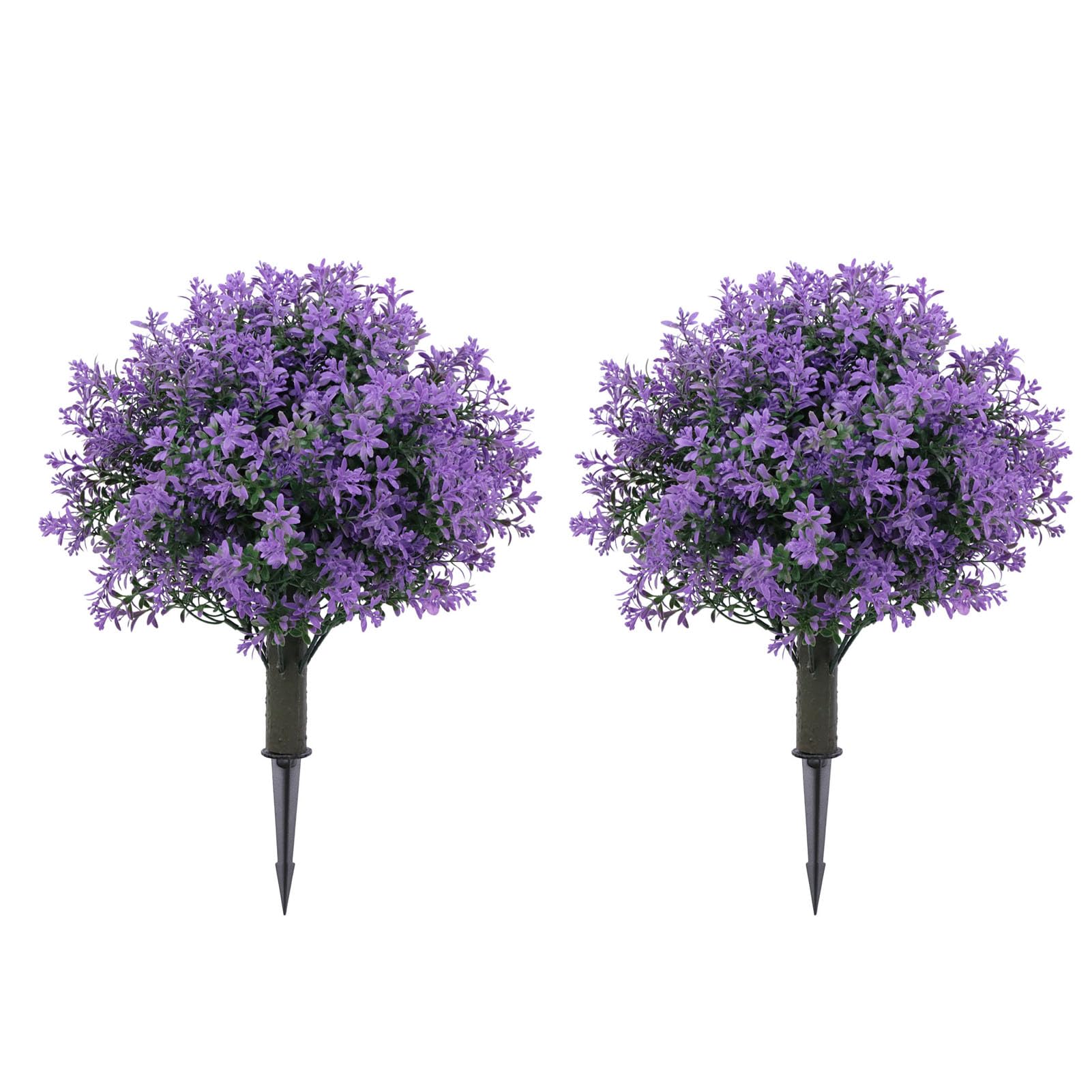 Árbol topiario púrpura artificial, planta ornamental falsa de 19,7''