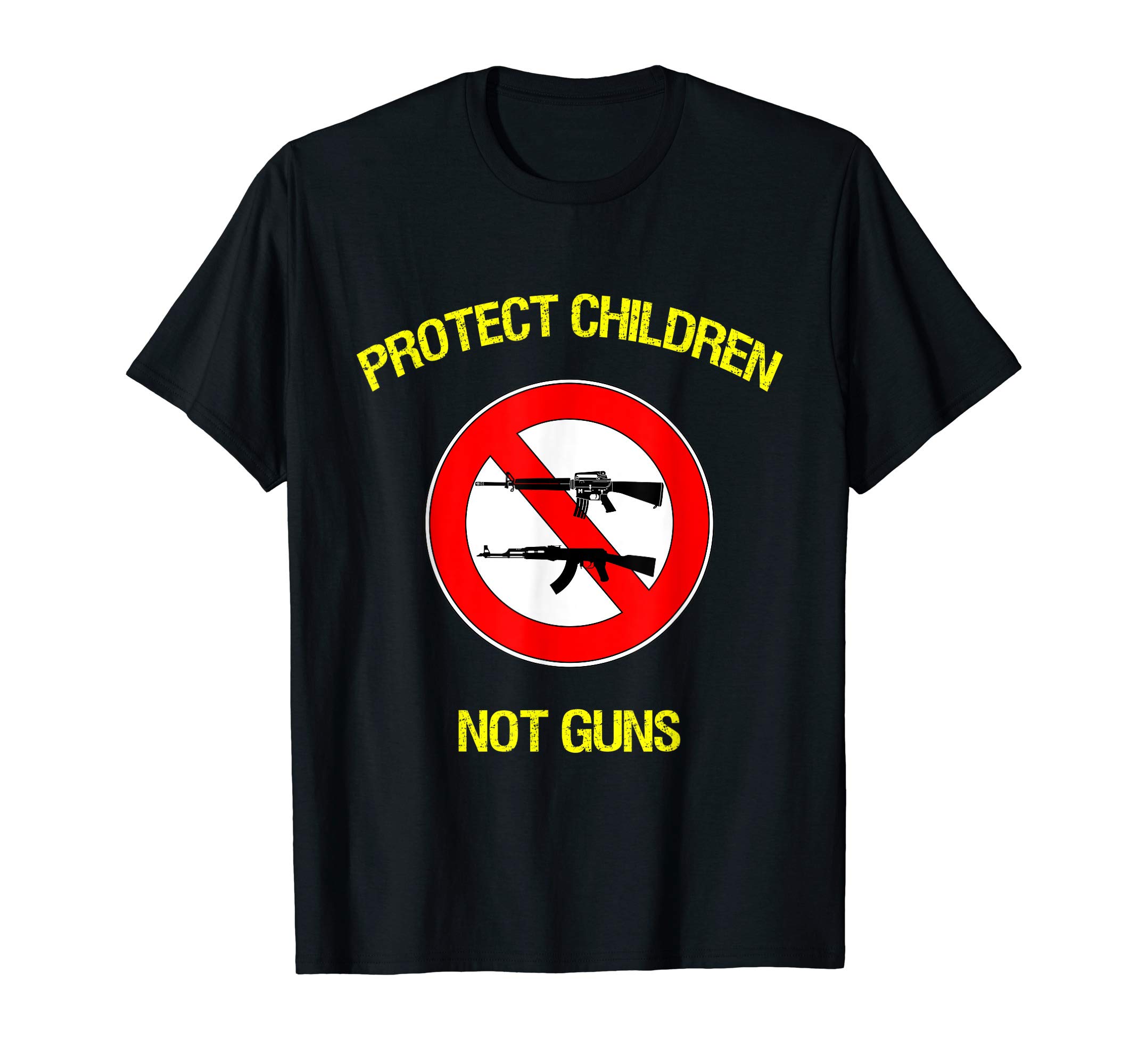 Protect Children Not Guns Anti AR-15 AK-47 Assault Weapons T-Shirt