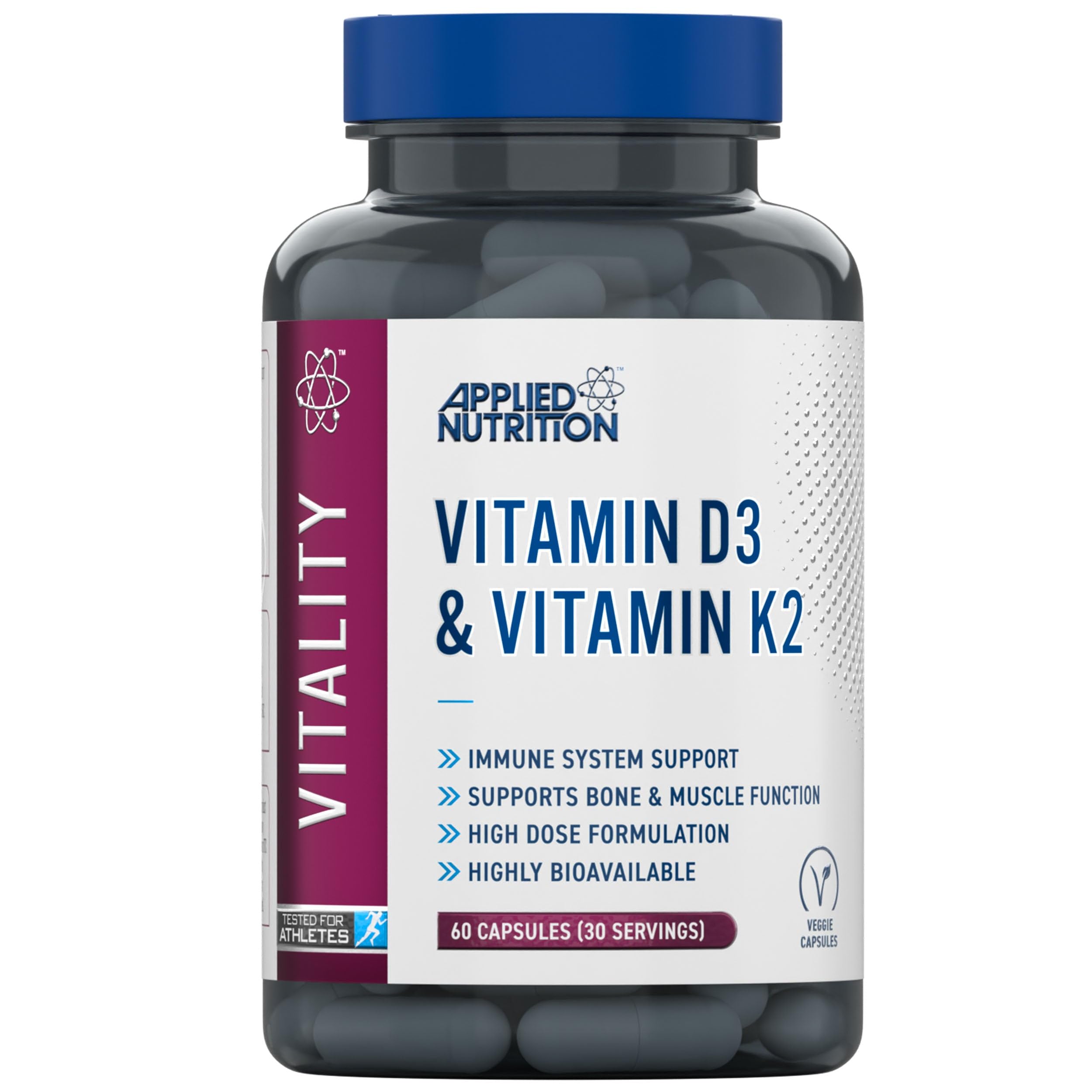 Applied Nutrition Vitamin D3 & Vitamin K2 - 60 Vcaps