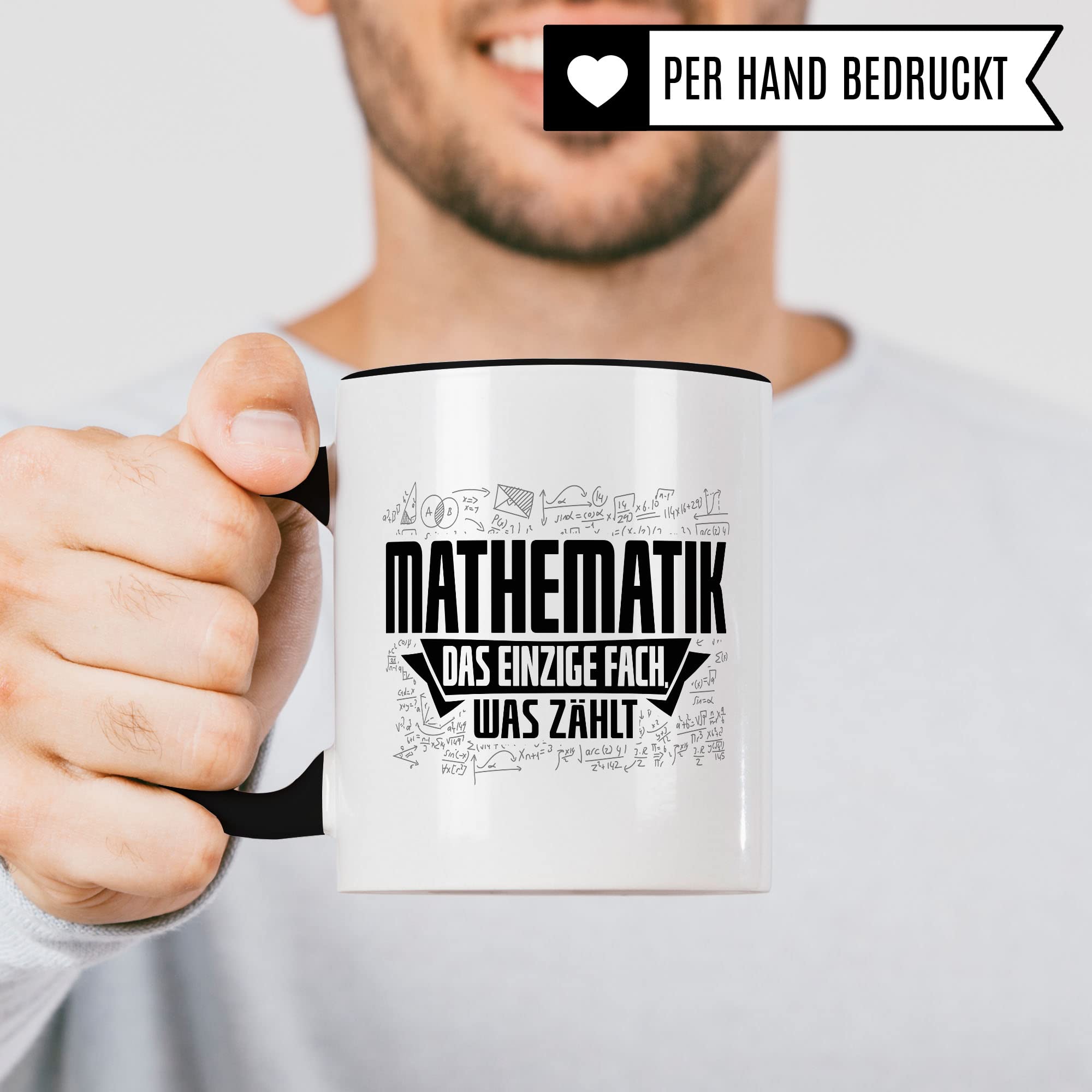 Mathe-Tasse Mit Witz-Spruch – Lustiges Geschenk Für Mathelehrer/innen, 330 Ml, Beidseitig Bedruckt