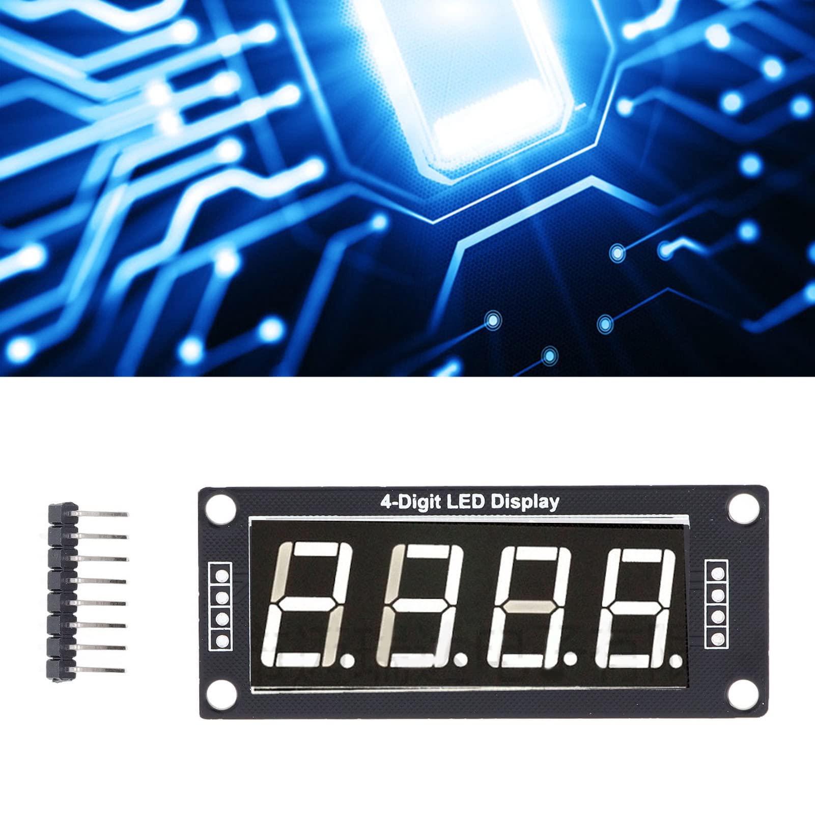 4 Display LED A 7 Segmenti - Modulo Digitale Da 0,56 Pollici Per Orologi E Circuiti, Colore Rosso - Foto 8