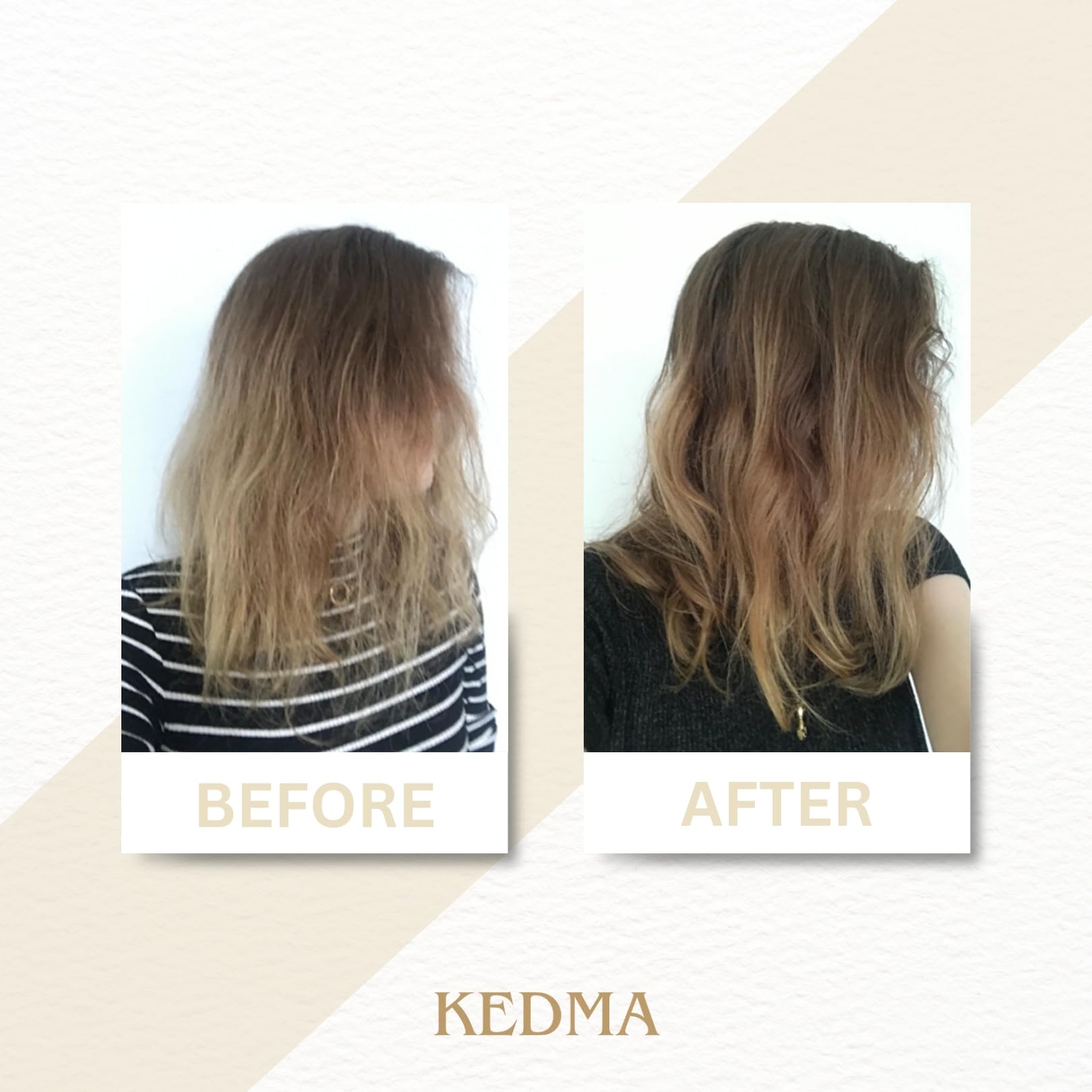 KEDMA - Champú Reparador con Péptidos para Cabello Fino - 500ml | El champú con péptidos y queratina fortalece el cabello fino y ayuda a que se vea más lleno y denso.
