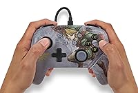 Vista 2 de PowerA Enhanced Nintendo Switch and Switch 2 Wired Controller - Valiant Link, Nintendo Switch Controller Zelda, Mappable Gaming Buttons, Officially