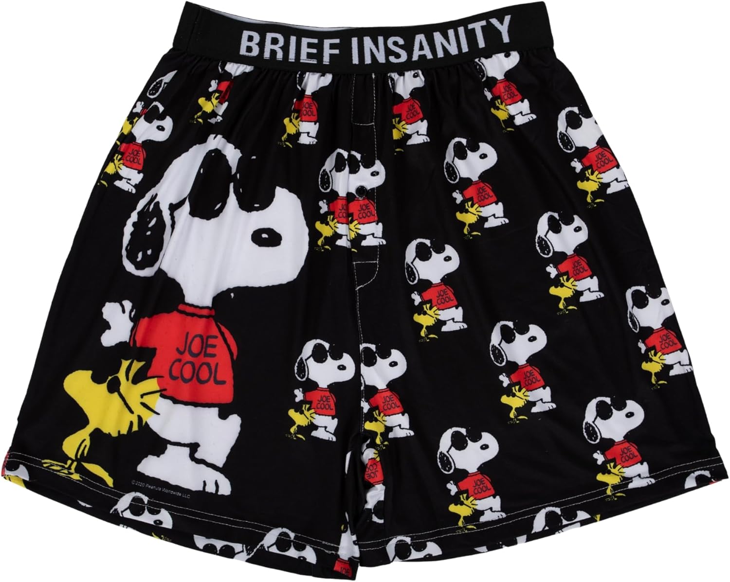 BRIEF INSANITY Snoopy Unisex Joe Cool Boxer Shorts | Peanuts Print Snoopy Boxer Shorts | Charlie Brown - Image 5