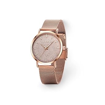 Womens Watches Ultra Thin Waterproof -Fashion Wrist Watch for Women Girls with Ladies Stainless Steel Mesh Band Dial-Rose Gold
